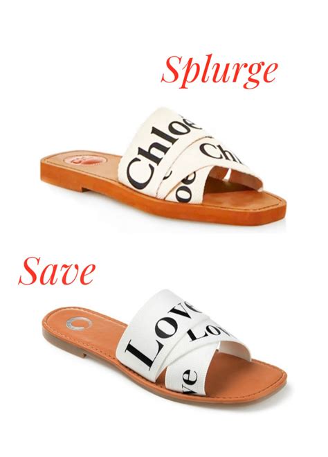 chloe logo slide sandal dupe|best chloe dupes.